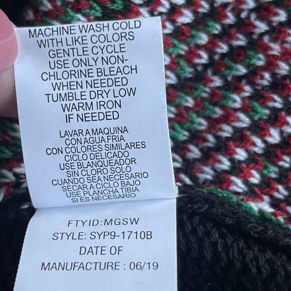 Ugly Holiday Sweater Adult Extra Large Christmas Reindeer Festive Multicolor NEW - Picture 6 of 11